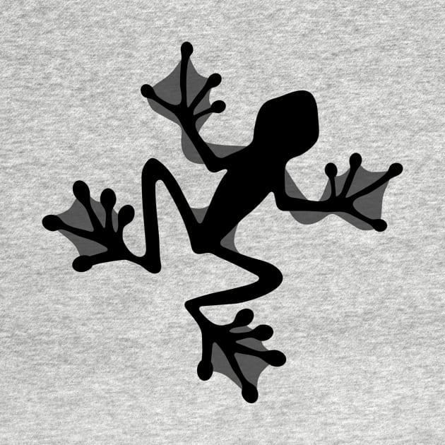 Tree Frog Silhouette Illustration by WarriorWoman